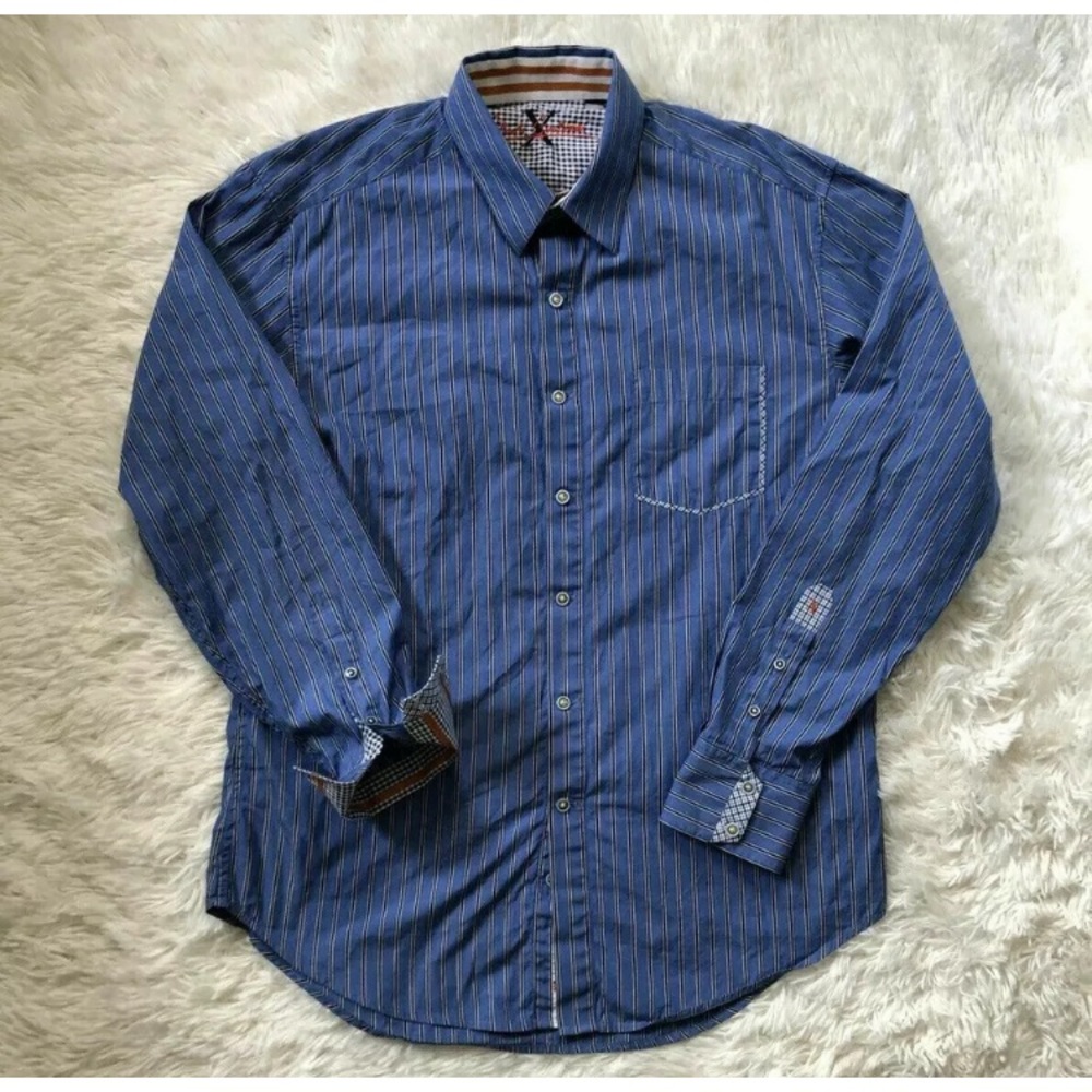 Robert Graham X Long Sleeve Strip Button Up shirt